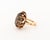 Late 20th Century Yellow Gold and Smokey Quartz Solitaire Ring For Sale - Image 5 of 7