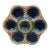 French Green Majolica Oyster Plate, Circa 1900 For Sale
