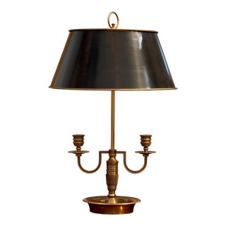1920s Brass Bouillotte Lamp For Sale