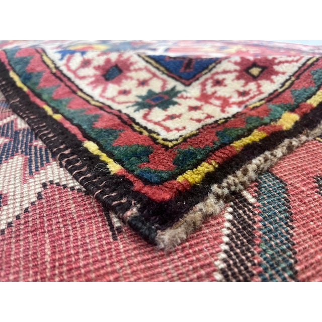 Figurative Fine Antique Kazak Wool Rug 4'9" X 7’2" For Sale - Image 3 of 8