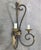 Fine Art Lamps Vintage Fine Art Handcrafted Lighting Wall Light Sconce, Gilded Accents For Sale - Image 4 of 9