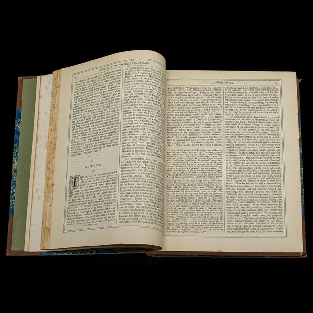 Paper 1880's Antique Book, the Life of Charles Dickens For Sale - Image 7 of 12