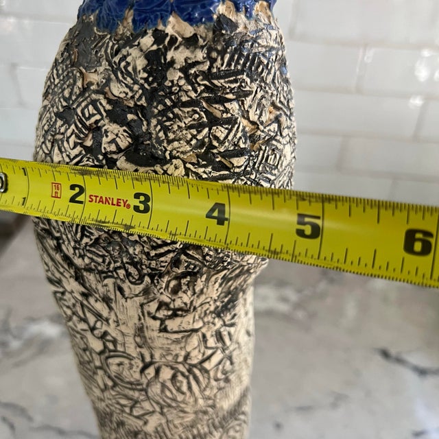 1990s Unique Handmade Sculpture of a Woman With Mohawk For Sale - Image 12 of 12