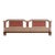 1980s Neoclassical Faux Marble King Headboard With Walnut Frame For Sale