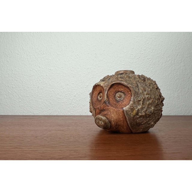 Brown Mid-Century Modern Danish Studio Pottery Hedgehog Candleholder from Sejer Keramik, 1960s For Sale - Image 8 of 18