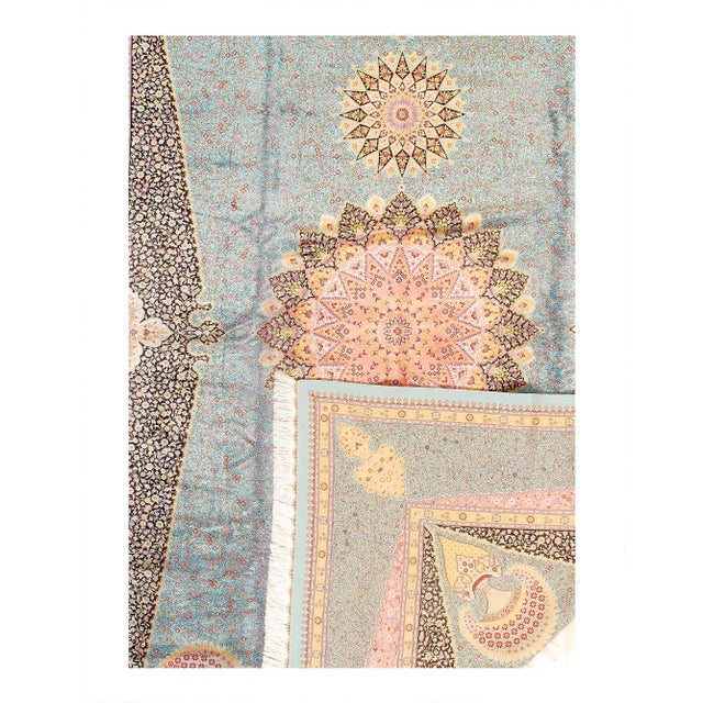 Traditional Pasargad DC Exquisite Design Paris Palace Fine Power Loom v. Silk Rug For Sale - Image 3 of 3