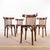 Classic Bistro Red Upholstered Dining Chairs, 1950s For Sale - Image 9 of 12