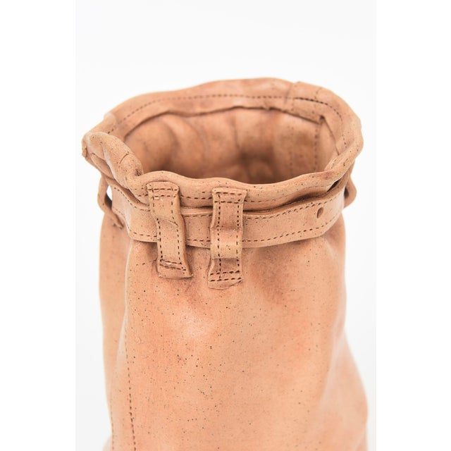 Vintage Tan Ceramic Buckle Bag Sculpture 90's For Sale In Miami - Image 6 of 12