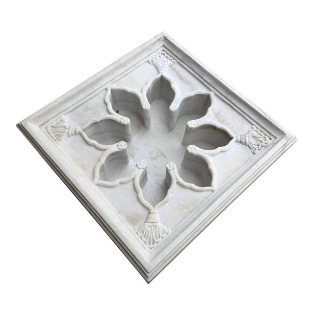 Vintage Carved Marble Fountain or Planter For Sale