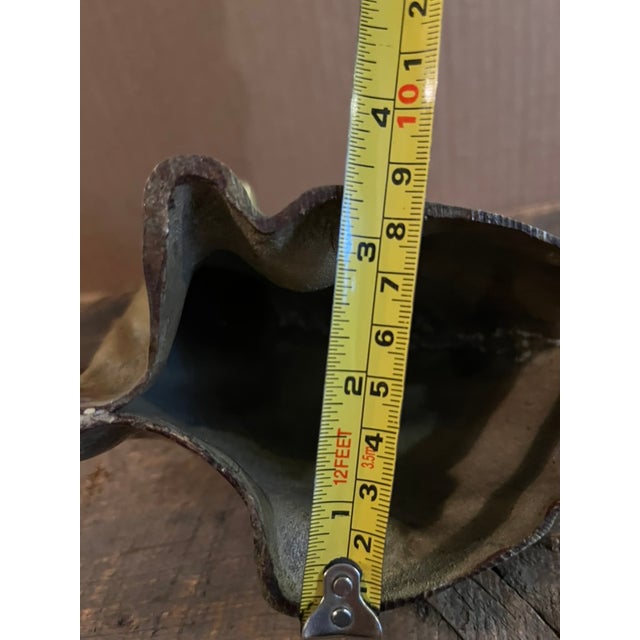 Large Vintage Brass Cat Figurine For Sale - Image 10 of 10