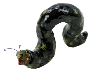 Óscar Aldonza Torres, Human Insect Hybrid Creature Loop Form, 2026, Ceramic