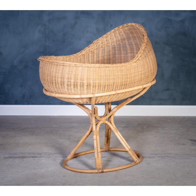 Mid-Century Modern Vintage Baby Cradle by Elin & Jarl Heger, 1960s For Sale - Image 3 of 9