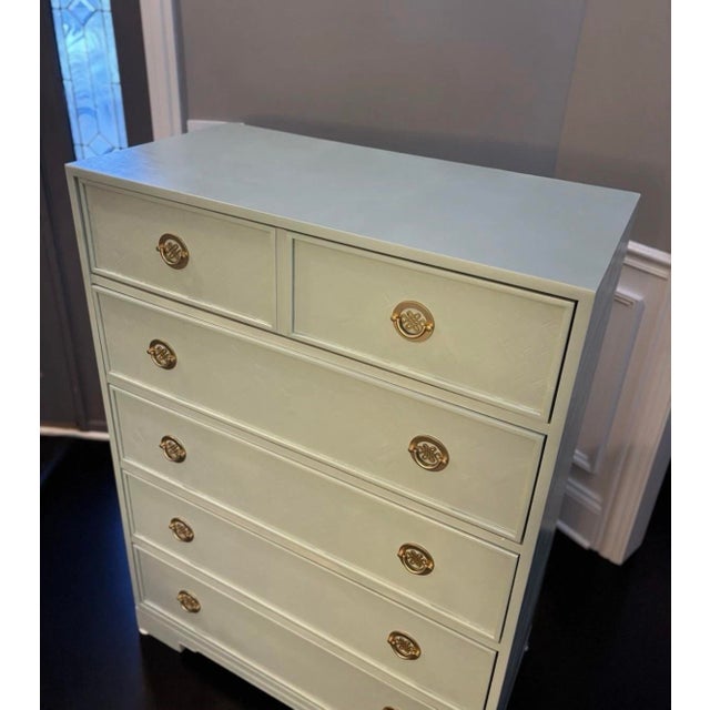 Late 20th Century Highboy Dresser by Drexel Heritage Sarasota Collection For Sale - Image 5 of 10