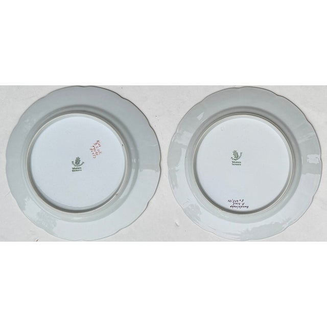 Ceramic Vintage Nymphenburg Porcelain Botanical Plates – Set of Four For Sale - Image 7 of 11