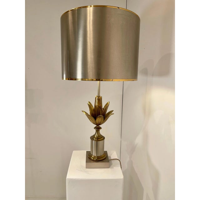 Vintage Table Lamp Model Lotus by Maison Charles For Sale - Image 10 of 10