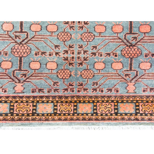 Early 20th Century Early 20th Century Central Asian Kohtan Rug For Sale - Image 5 of 14