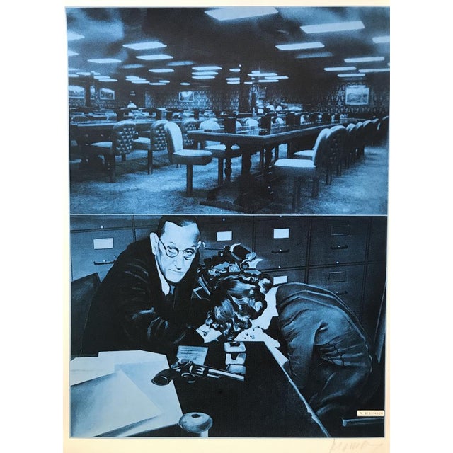 Mid-Century Modern Jacques Monory, Usa Justice, 1976, Serigraph For Sale - Image 3 of 3