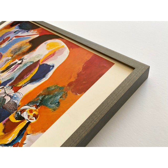 Arshile Gorky Estate Vintage 1998 Modernist Framed Abstract Expressionist Fine Art Lithograph Print " Water of the Flowery Mill " 1944 For Sale - Image 9 of 12