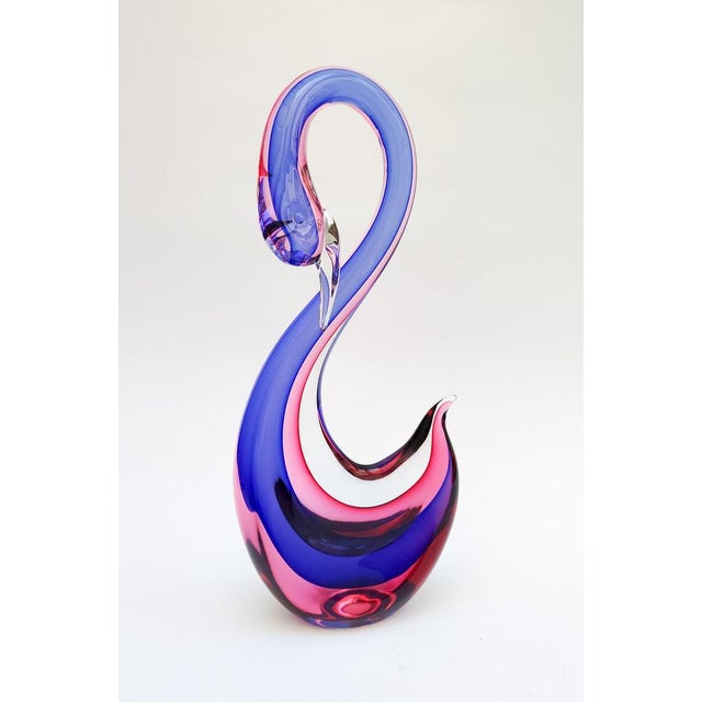 After Flavio Poli, Swan Sculpture, 1970s, Murano Glass For Sale - Image 12 of 12