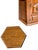 Vintage Octagonal Wood End Tables Pair-Colonial-Traditional-Storage-Night Stands For Sale - Image 9 of 11