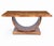 Art Deco French U-Base Dining Table in Burr Walnut, 1930s For Sale - Image 3 of 15
