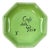 Vintage Cafe De La Paix Paris Green Ceramic Ashtray For Sale