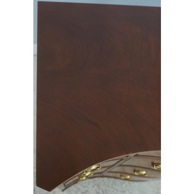 Baker Historic Charleston Mahogany Bow Front Dresser For Sale - Image 14 of 18