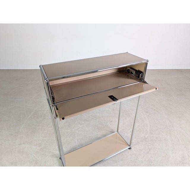 Side or Bedside Table by Fritz Haller and Paul Schärer for USM Haller For Sale - Image 9 of 13