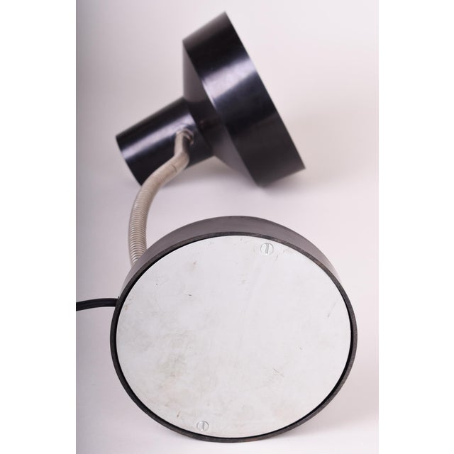 1970s Mid-Century Table Lamp in Chrome and Aluminium by Napako, Czech, 1970s For Sale - Image 5 of 7