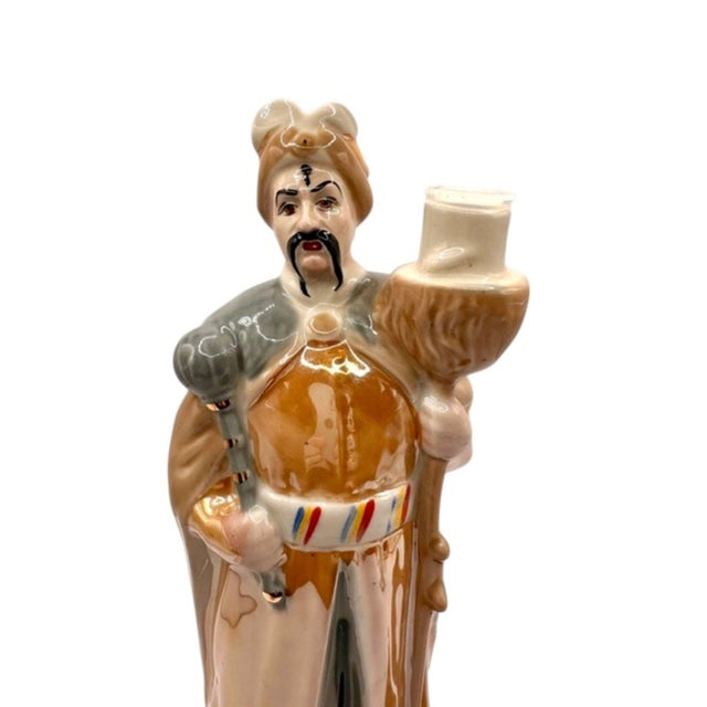 Gold 1970s Traditional Ukrainian Zaporozhian Cossack “Hetman” Decanter in Historical Attire For Sale - Image 8 of 11