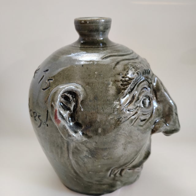 Original Stephen Hawks Face Jug For Sale In Atlanta - Image 6 of 9