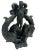 An exceptional antique venetian door knocker with mythical seahorse motif hand cast in bronze. The large scale and level...