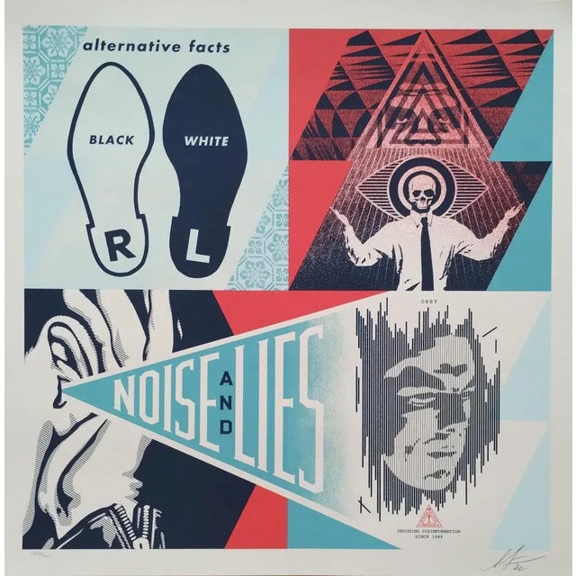Shepard Fairey (Obey Giant), Alternative Facts, 2022, Screenprint For Sale - Image 5 of 9