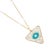 Contemporary Gold Plated Turquoise Evil Eye Chakra Necklace For Sale - Image 3 of 7