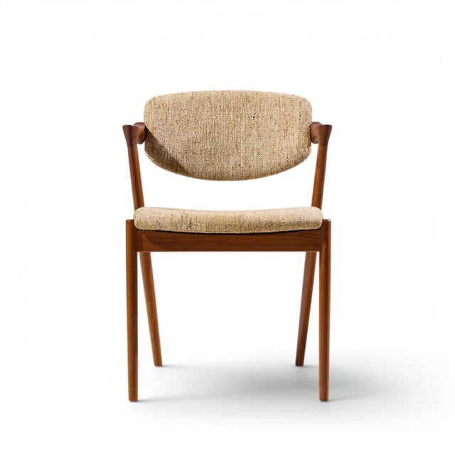 Mid 20th Century Kai Kristiansen Model 42 Mid Century Danish Teak Z Dining Chairs - Set of 6 For Sale - Image 5 of 10