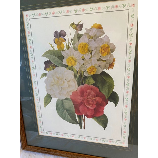 Figurative Vintage Floral Lithograph Still Life For Sale - Image 3 of 8