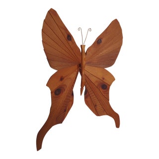 Late 20th Century Butterfly Wall Art Signed Briggs For Sale