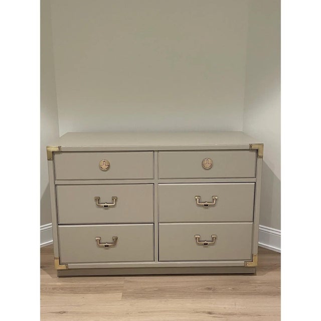 Campaign Style Dresser by Thomasville Furniture For Sale In Chicago - Image 6 of 10