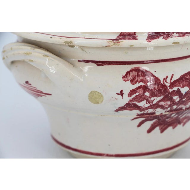 Ceramic 19th Century Portuguese Earthenware Small Covered Tureen For Sale - Image 7 of 12