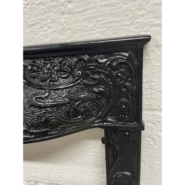 Late 19th Century Cast Iron Surround 24.5"w X 30" H - Ornate Victorian Era From New Orleans For Sale - Image 4 of 7
