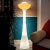 Glass Large White and Yellow Murano Glass Column Lamp, 1960s For Sale - Image 7 of 15