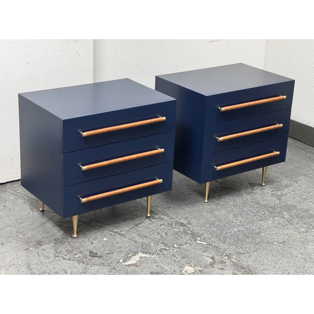 Wood Brownstone Furniture Audrey 3-Drawer Nightstands, a Pair For Sale - Image 7 of 10