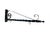 Vintage Wrought Iron Twisted Barber Pole Style Hanging Sign Holder For Sale - Image 4 of 11