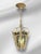 1920s Rococo Lanterns Pendant Lights With Etched Glass - a Pair For Sale - Image 11 of 15
