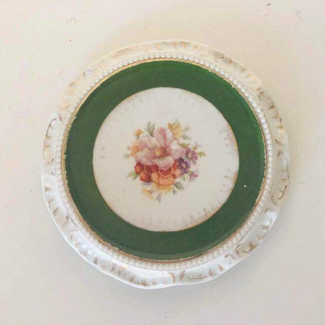 1910s 1910s Victorian German Porcelain Hot Plate/ Tea Pot Trivet For Sale - Image 5 of 5