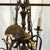 Art Deco Curved Metal Chandelier For Sale - Image 4 of 10