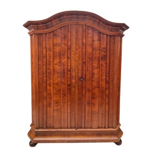 Antique Baroque Wardrobe in Oak For Sale