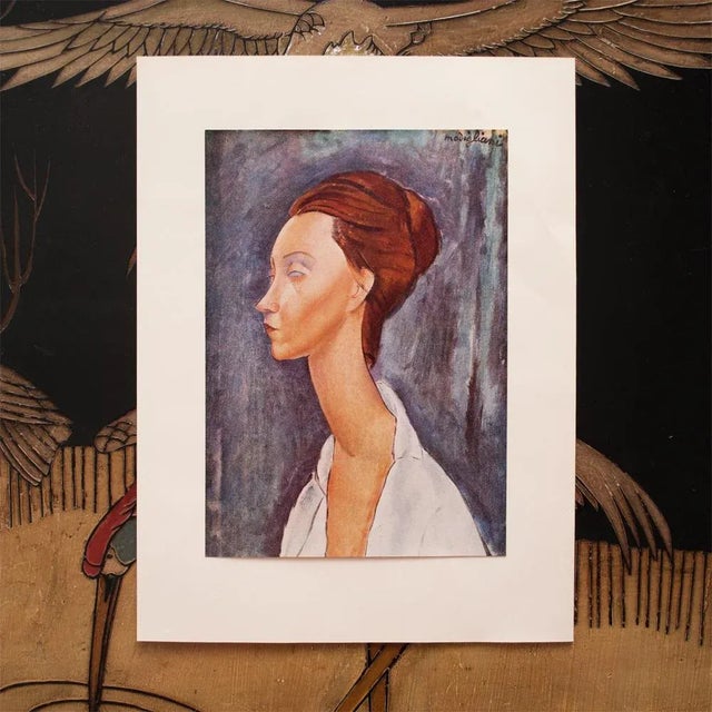 Portraiture 1958 After A. Modigliani "Lunia Czechowska", First English Edition Full-Color Print For Sale - Image 3 of 8