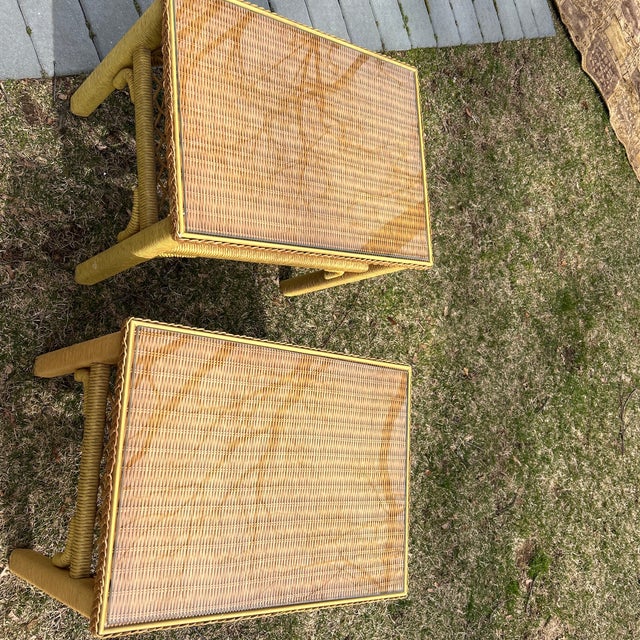 1960s Henry Link Style End Tables For Sale In New York - Image 6 of 7