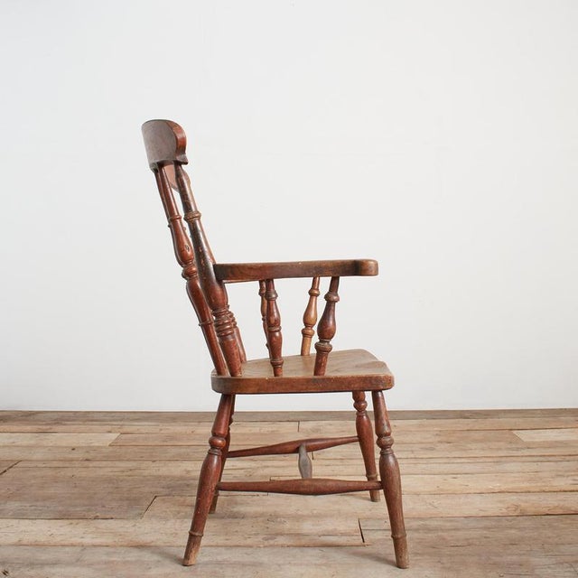 Antique Spindle Back Windsor Chair For Sale - Image 3 of 7